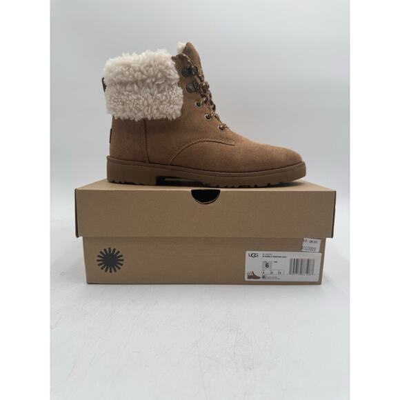 Ugg ROMELY HERITAGE LACE Women's NEW Boot Brown US Size 6 Medium NIB - Picture 11 of 11